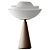 Elegant Lotus Table Lamp: Brass Glow 3D model small image 4