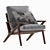 Elegant Cavett Tufted Chair 3D model small image 5