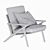 Elegant Cavett Tufted Chair 3D model small image 6