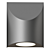 Sleek Shear Outdoor Wall Light 3D model small image 2