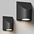 Sleek Shear Outdoor Wall Light 3D model small image 3