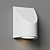 Sleek Shear Outdoor Wall Light 3D model small image 4