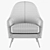 Sandy iModern Armchair: Stylish Comfort 3D model small image 8