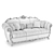 Handcrafted Triple Sofa by Romano Home 3D model small image 4