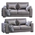 Luxury Orion Leather Sofa 3D model small image 3