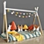 Fantasy Kids Bed Set 3D model small image 1