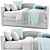 Pottery Barn Carter Camelback Daybed: Stylish and Comfortable! 3D model small image 1