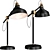 Ranarp Task Lamp: Sleek Black Design 3D model small image 4