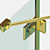 Gold Pro Shower Cabin: Stunning Design & Easy Installation 3D model small image 5