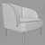 Title: Yvas Sofa: Stylish Comfort 3D model small image 2