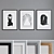 Modern Abstract 3-Piece Picture Frame Set 3D model small image 1