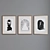 Modern Abstract 3-Piece Picture Frame Set 3D model small image 8