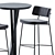 TrabA Niels Fast Food Table & Marlen Bar Chair 3D model small image 4