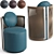 Luxury Fendi Casa Thea Leather Armchair 3D model small image 3