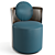 Luxury Fendi Casa Thea Leather Armchair 3D model small image 6
