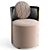 Luxury Fendi Casa Thea Leather Armchair 3D model small image 7