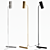 Elegant Brass Floor Lamp: Eldon Task 3D model small image 2