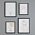 Modern Abstract Picture Frame Set 3D model small image 2