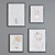 Modern Abstract Picture Frame Set 3D model small image 4