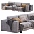 Flexform Lucien Sofa: Stylish & Versatile 3D model small image 5