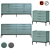 Title: Metropolitan Chest Set - Sleek and Stylish Storage 3D model small image 1