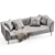 Modern Meridiani Sofa 2015 3D model small image 5