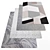 Modern Rectangular Rugs Set 3D model small image 4