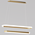 Elegant Hanging Lamp - L 75cm 3D model small image 3