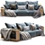 Flexform Grandemare Outdoor Sofa Set 3D model small image 2