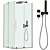 Furo KDD Sliding Shower Cabin 3D model small image 1