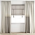 Elegant Polygonal Curtain 3D model small image 1