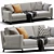 Modern Molteni Lido Sofa: Sleek Design & Comfort 3D model small image 1
