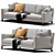 Modern Molteni Lido Sofa: Sleek Design & Comfort 3D model small image 3