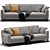 Modern Molteni Lido Sofa: Sleek Design & Comfort 3D model small image 6