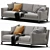 Modern Molteni Lido Sofa: Sleek Design & Comfort 3D model small image 7