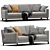Modern Molteni Lido Sofa: Sleek Design & Comfort 3D model small image 9