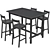 Nordviken Kids Table & Chairs Set 3D model small image 8