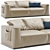 FENDI CASA FABIO Comfort Sofa 3D model small image 1