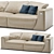 FENDI CASA FABIO Comfort Sofa 3D model small image 2