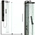 Radaway Furo Walk-in Shower: Elegant, Transparent, Easy 3D model small image 1