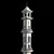 Islamic Mosque Minaret: Elegant Architectural Symbol 3D model small image 2