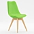 Elegant Tulip Dining Chair - 7 Colore Options 3D model small image 4