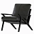 Crate & Barrel Leather Armchair 3D model small image 4