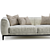 Modern Gray Capitano Sofa 3D model small image 2