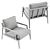 Italian Petra Armchair: Stylish Simplicity 3D model small image 6