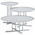 Sleek and Stylish Coffee Tables Sini 3D model small image 3