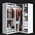 Modern Corner Wardrobe: Ikea Pax 3D model small image 1