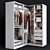 Modern Corner Wardrobe: Ikea Pax 3D model small image 2