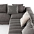 Luxury Comfort: Minotti Freeman Duvet Sofa 3D model small image 5