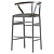 Sleek Wishbone Counter Stool 3D model small image 4